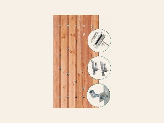 Red Class Wood tuindeur privacy