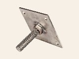 Hoogteverstelling RVS M16 10 × 10 cm plaat, incl. bevestigingsset, foto 1