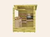 Kiosk Vixen, 16 mm, groen geïmpregneerd, 266 × 175 cm, incl. vloer, foto 5