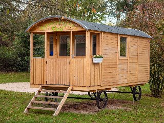 Circuswagen Kathy, 19 mm, vuren onbehandeld, 500 × 240 cm, excl. onderstel