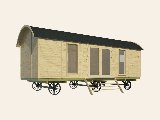 Circuswagen Dan, 19 mm, vuren onbehandeld, 328 × 720 cm, excl. onderstel, deuren, en ramen, foto 4