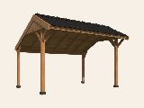 Kapschuur Economy basispakket Red Class Wood 400 × 300 cm, foto 4