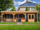 Plat dak Nijverdal douglas 900 × 410 cm zwart geïmpregneerd, foto 4