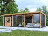 Plat dak Nijverdal douglas 900 × 410 cm zwart geïmpregneerd, foto 5