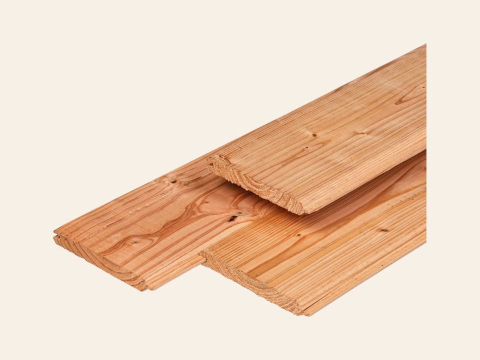 Veranda dakbeschot 400 × 300 cm geschaafd douglas