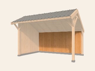 Verticale Wand Wisselsponning Red Class Wood