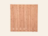 Tuinscherm Zillertal, douglas, RVS-geschroefd, 17-planks (15+2) 180 × 180 cm, foto 1