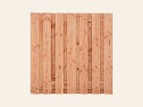 Tuinscherm Meckelenburg, douglas, RVS-geschroefd, 15-planks (13+2) 180 × 180 cm, foto 1