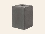 Betonsokkel antraciet 14,0 × 14,0 × 20,0 cm Gat Ø40 mm, foto 1
