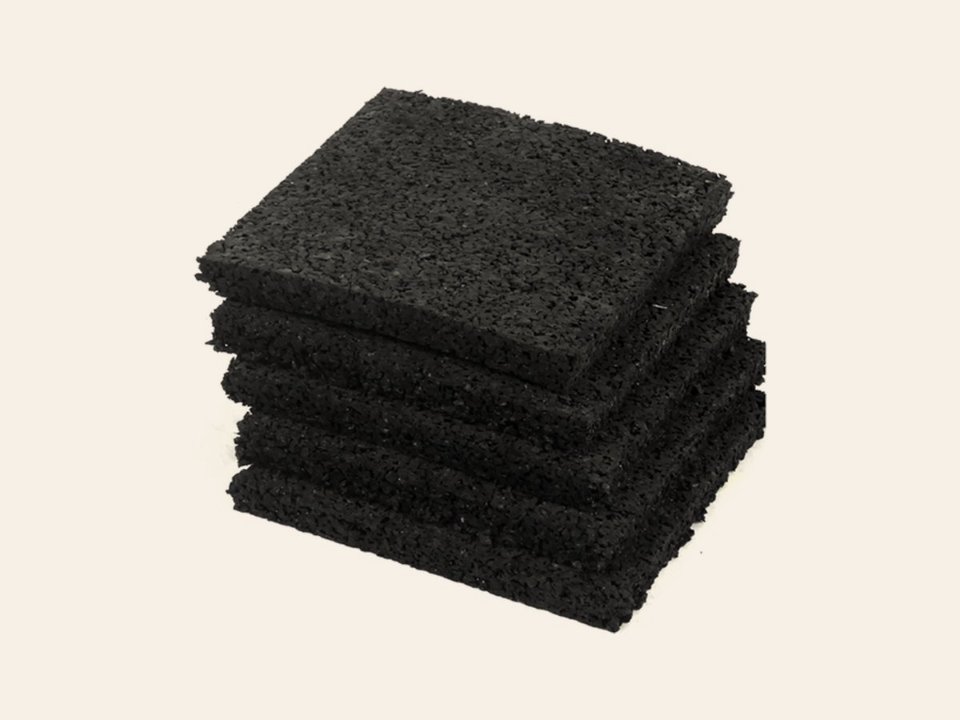 Rubberen Tegeldrager Dakterras / Balkon 30 stuks