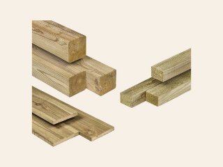 Speeltoestel houtpakket Beach hut, geschaafd grenen