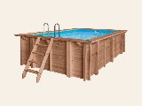 Luxe houten zwembad Santa Cruz 502 × 322 × 122 cm, foto 1