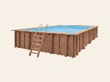 Luxe houten zwembad Playa Forti 834 × 492 × 136 cm, foto 1