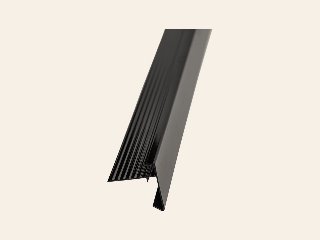 Blokhutaccessoires aluminium zwart Daktrim 4,5 × 4,5 × 250 cm