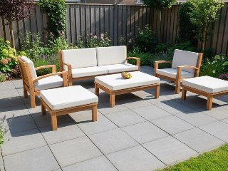 Teak modulaire lounge set Tambora