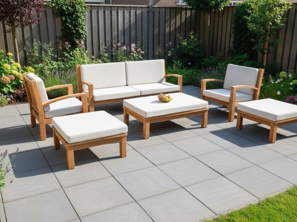 Teak modulaire lounge set Tambora