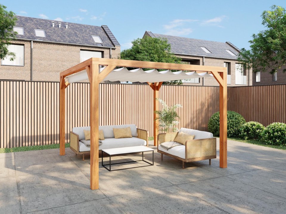 Red Class Wood pergola