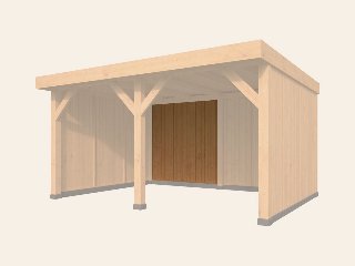 Rijssen vertikale wand module onbehandeld
