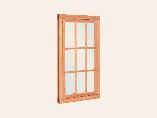 Red Class Wood uitzetraam 9-ruits, B1000 × H1554 mm buitenmaat