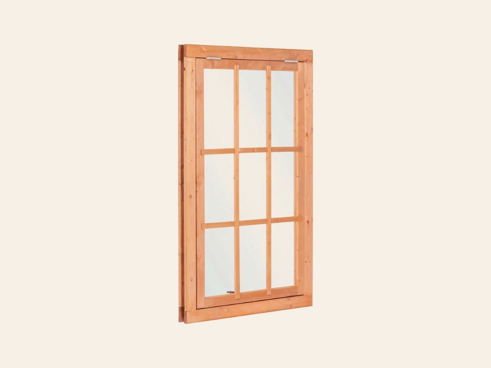 Red Class Wood uitzetraam 9-ruits, B1000 × H1554 mm buitenmaat