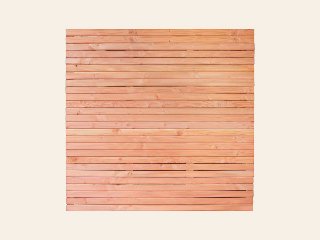 Rhombusscherm Klagenfurt, douglas, RVS-geschroefd, enkelzijdig bekleed, 30-planks (26+4)