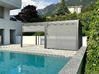 Aluminium overkapping windscherm