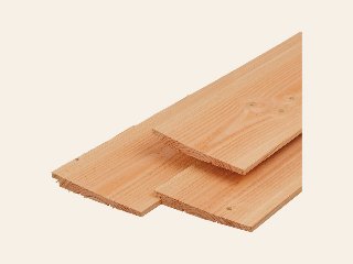 Douglas zweeds rabat 3 zijden geschaafd, 1 zijde fijnbezaagd, scherpkantig, 1 zijde 2 groeven