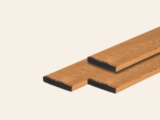 Guariuba hardhout vlonderplank geschaafd