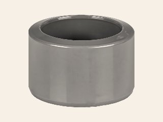 HWA verloopring, pvc, grijs, 80 × 60 mm