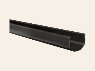 Kunststof dakgoot 200 cm, zwart