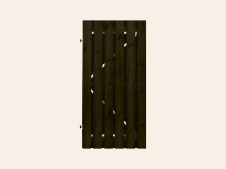 Tuindeur Stalen frame 100 × 195 cm zwart gespoten