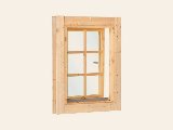 Uitzetraam blank hout 6-ruits Deluxe, foto 4