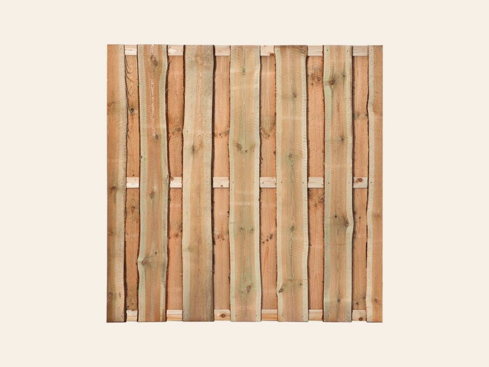 Scherm geïmpregneerd 15-planks 180 × 180 cm fijnbezaagd