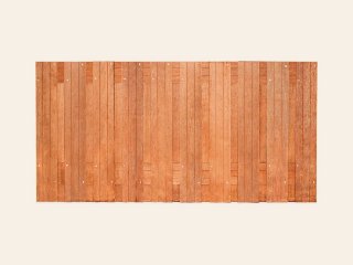 Hardhouten scherm 21-planks geschaafd