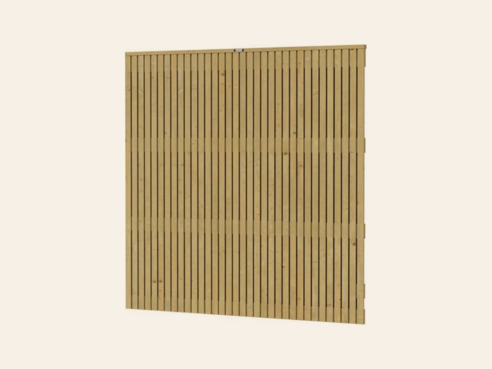 Tuinscherm verticaal Elan Excellent, 180 × 180 cm, groen geïmpregneerd