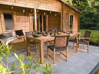 Tuintafel teak 250 × 100 cm solide modern