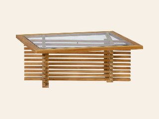Teak loungeset Riverside tafel met glasplaat