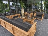 Teak loungeset Riverside 2-zits bank incl. kussens, foto 2