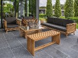 Teak loungeset Riverside fauteuil incl. kusses, foto 2