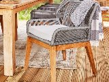 Teak stoel Granada met kussen (set van 2 stoelen), foto 1