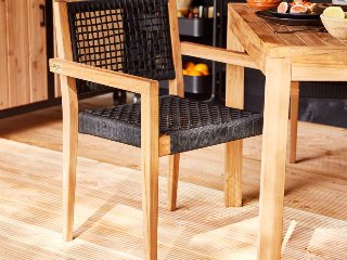 Stapelbare teak stoel Toledo (set van 2 stoelen)