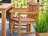 Teak blokstoel Birmingham, foto 1