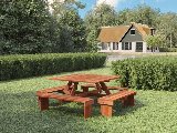 Hardhouten picknicktafel vierkant Premium, foto 1