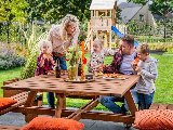 Hardhouten picknicktafel vierkant Premium, foto 2