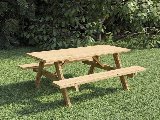 Picknicktafel Basis 180 cm vuren gedroogd, groen geïmpregneerd, foto 1