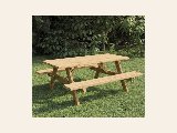 Picknicktafel Extra 200 cm vuren gedroogd, groen geïmpregneerd, foto 1