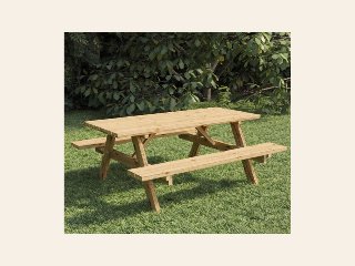 Picknicktafel excellent 220 cm vuren gedroogd, groen geïmpregneerd