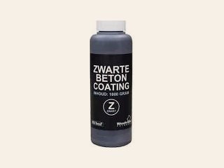 1 Liter zwart Betoncoating in Plastic Fles