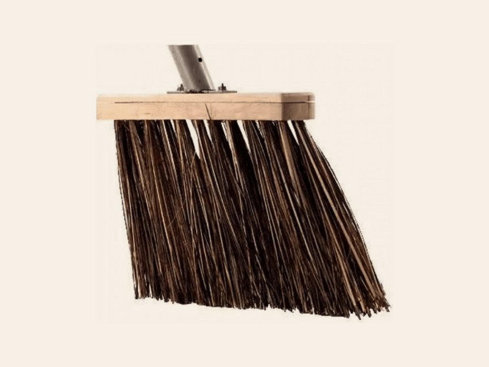 Bedrijfsbezem bruin 31 cm
