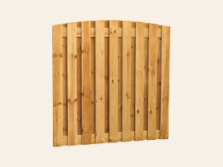 Grenen plankenscherm verticaal toog 19-planks 180 × 180 cm, 15 mm
